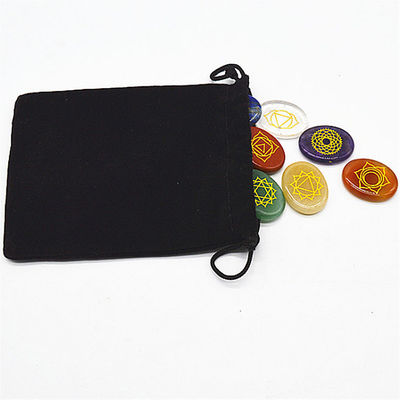 7 Chakra Stone set Reiki Cristalli Chakra Stone per il supporto alla guarigione taglia personalizzata OEM