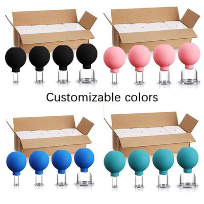 Set di coppe per il viso in silicone in PVC per lifting del viso e irrigidimento della pelle Disponibile Logo Makeup Canister Coppe aspiratrici