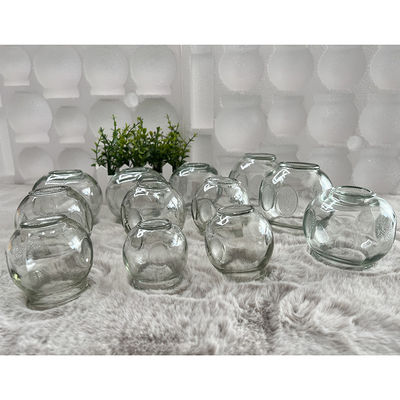 Dimensioni personalizzate 12pcs Massaggio di vetro Cupping Set di terapia di cupping Dispositivo di terapia di cupping Massaggio di vetro fuoco