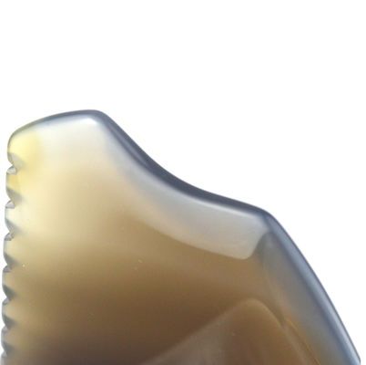 Massaggiatore Faciale Grigio Agata Giada Gua Sha Pietra per Massaggio Personalizzato Strumento di Scraping Terapia
