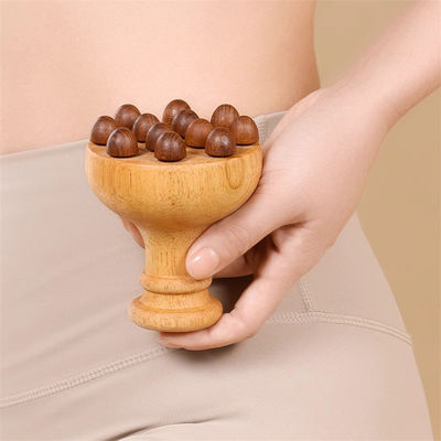 Massaggio corpo intero Manicopa di quercia Corpo Meridiano Massaggio Spazzola Corpo Gua Sha Massaggiatore Scalpo Massaggio pettine Con airbag