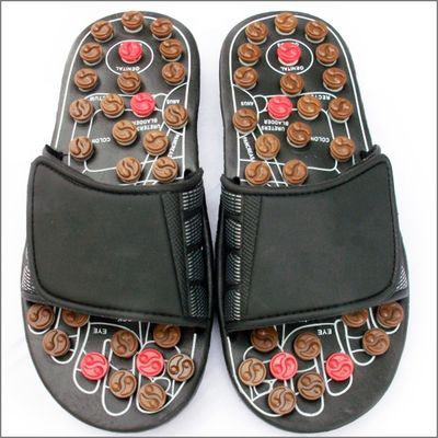 2020 Pietra di Giada Cura Sanitaria Cura Acupunctura Scarpe Massaggio in cuoio autentico Scarpe da scarpe Massaggio naturale dei piedi