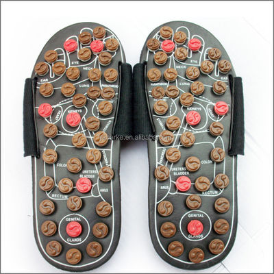 2020 Pietra di Giada Cura Sanitaria Cura Acupunctura Scarpe Massaggio in cuoio autentico Scarpe da scarpe Massaggio naturale dei piedi