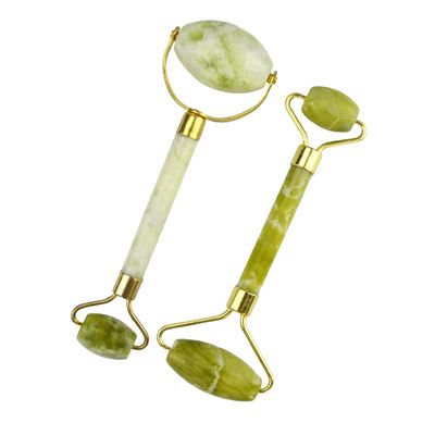 Disponibile il logo personalizzato di Xiuyan Jade Gua Sha Scraping Massage Tool per il rilassamento del viso verde e anti-invecchiamento