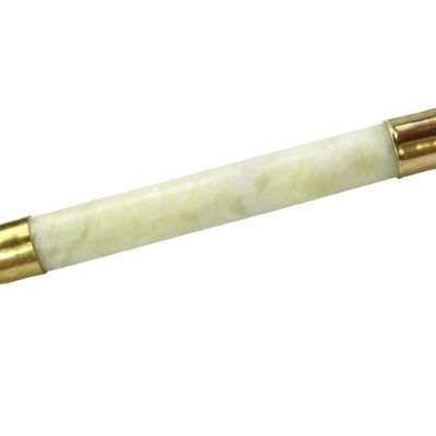 Disponibile il logo personalizzato di Xiuyan Jade Gua Sha Scraping Massage Tool per il rilassamento del viso verde e anti-invecchiamento