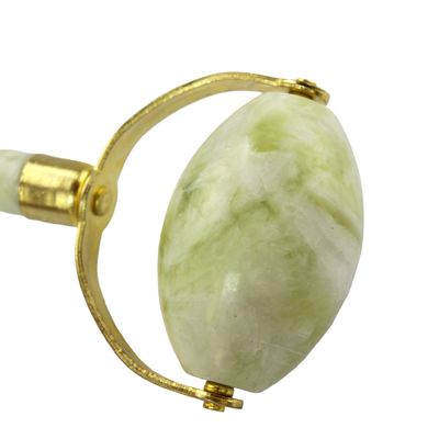 Disponibile il logo personalizzato di Xiuyan Jade Gua Sha Scraping Massage Tool per il rilassamento del viso verde e anti-invecchiamento