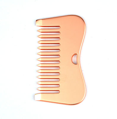Disponibile il logo personalizzato in acciaio inossidabile in argento Scalp Massaggio Metal Gua Sha Comb per 2024 Massager Tools
