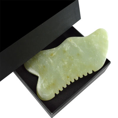 9.2*4.6cm Gua Sha Facial Tool Natural Xiuyan Jade Stone board per SPA Acupuncture Treatment OEM/ODM Accettabile