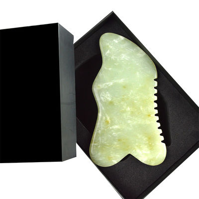 9.2*4.6cm Gua Sha Facial Tool Natural Xiuyan Jade Stone board per SPA Acupuncture Treatment OEM/ODM Accettabile