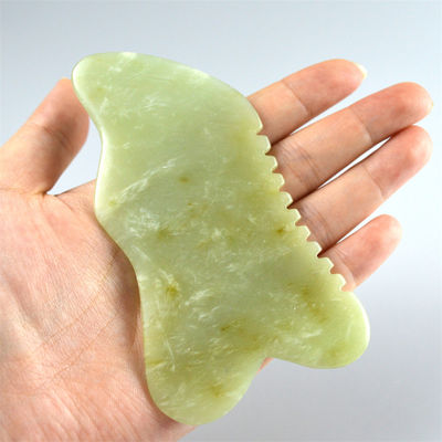 9.2*4.6cm Gua Sha Facial Tool Natural Xiuyan Jade Stone board per SPA Acupuncture Treatment OEM/ODM Accettabile