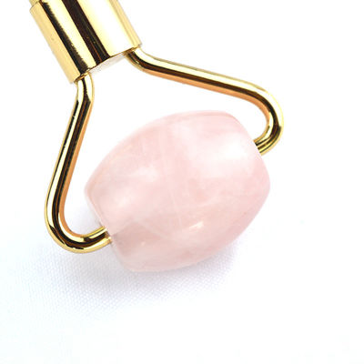 Fin Design Rosa Rosa Quarzo Guasha Facial Roller 100% Cristallo Gua Sha massaggiatore per viso occhio collo massaggio attrezzi di bellezza