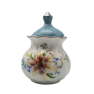 Incantevole tema floreale Set di tè in porcellana cinese in colore bianco Perfetto per i regali di nozze 23*22/15*10/6.5*14.5/11*12.5cm