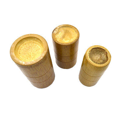 12 Pcs Bamboo Naturale Cupping Therapy Set Cupping Traditional Bamboo Thumb Cupping Cups per migliorare la circolazione
