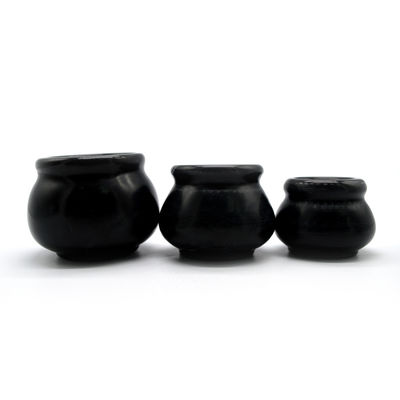 Proprietà Apparecchi di medicina cinese Agopuntura Vaso di fuoco Cupping Hijama Tazze Set Bian Stone Nero