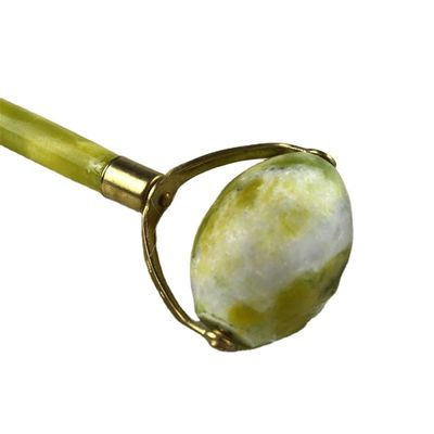 Disponibile il logo personalizzato 100% naturale Xiuyan Giada Faccia Guasha Roller Giada Verde Facciale Gua Sha Massaggiatore Stone Skin Care