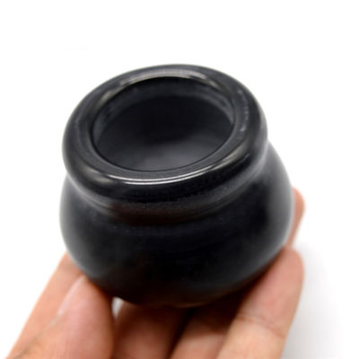 Proprietà Apparecchi di medicina cinese Agopuntura Vaso di fuoco Cupping Hijama Tazze Set Bian Stone Nero
