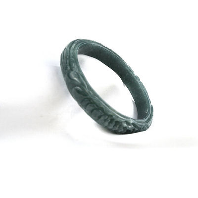 Braccialetti di giada intagliati naturali per donne Tecnica lucidata per attrezzature per la decorazione del corpo