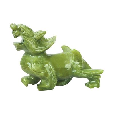 Figura regionale Par di giada naturale Pixiu ufficio interno Feng Shui Giada intaglio artigianato giada ornamenti Feng Shui Pixiu