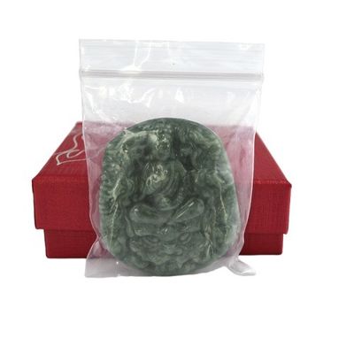 Dragone intagliato di smeraldo naturale Amuleto fortunato Pendente Collare per donne Uomini Bracciale Gioielli di giada con simboli significativi