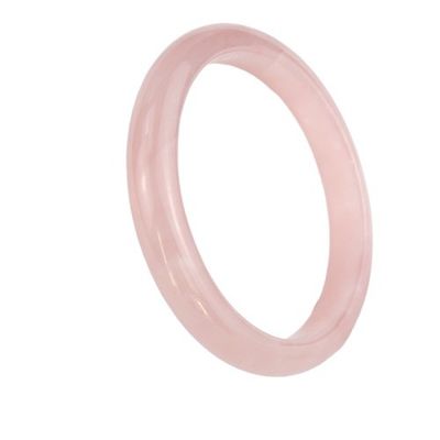 Tecnica lucidata Grande dimensione Gemstone Donne Giada Love Bangles Braccialetti con Rose Quartz Bangles Incantesimi