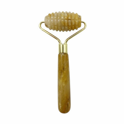 Massaggio facciale a testa singola a punteggio per la bellezza del viso anti-invecchiamento con pietra di giada naturale al 100% e logo personalizzato