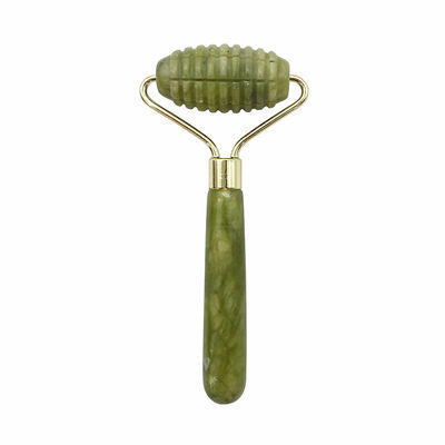 Massaggio facciale a testa singola a punteggio per la bellezza del viso anti-invecchiamento con pietra di giada naturale al 100% e logo personalizzato