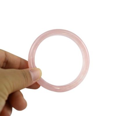 Disponibile il logo personalizzato. Braccialetti per donna in quarzo rosa naturale. Braccialetto per donna di moda.