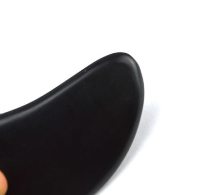 2024 Pietra Bian Nera Forma di Cuore Strumento di Massaggio Gua Sha Disponibile Logo Massaggiatore per Spa Meditazione rilassante