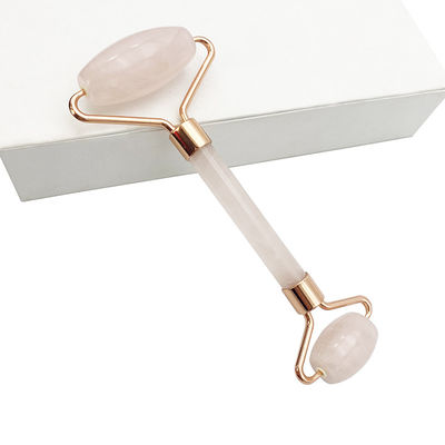 Perfecore Jade Roller Beauty Rose Quartz Guasha Roller Face Neck Gua sha Massage Tool Stone per artigianato e cura della pelle a mano