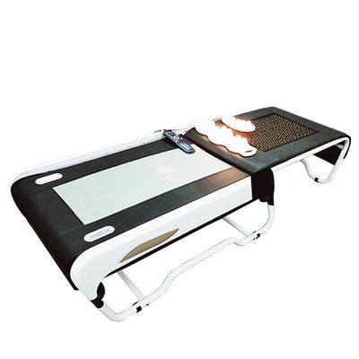 150 pietre energetiche e letto di massaggio 3D per il corpo intero su letto di fisioterapia caldo a giada di turmalina pieghevole V3