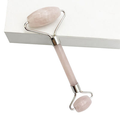 Perfecore Jade Roller Beauty Rose Quartz Guasha Roller Face Neck Gua sha Massage Tool Stone per artigianato e cura della pelle a mano