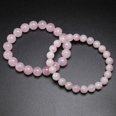 Feng Shui Rose Quartz Bracelet Per Donne Fatto a mano