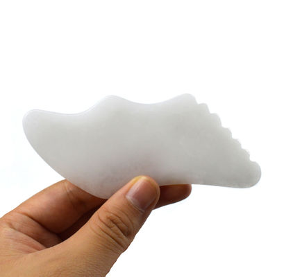 2024 Jade Bianco Facciale Corpo Giada Guasha Massaggiatore Gua Sha Pietra Scraping Board 11,8cm*5cm*0,5cm per Corpo e Faccia