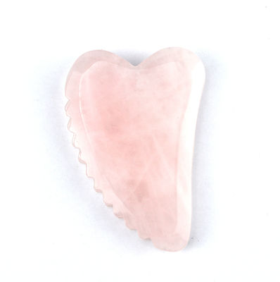 Tabella di Rose Quartz Gua Sha a forma di mano strumento di massaggio facciale indispensabile
