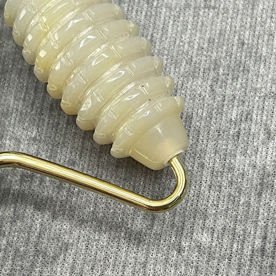 Logo del Cliente 100% Grigio Naturale Agate Roller Giadeite Cristallo Contenitore di Bellezza Massaggio bastone attrezzature per la cura della salute del viso
