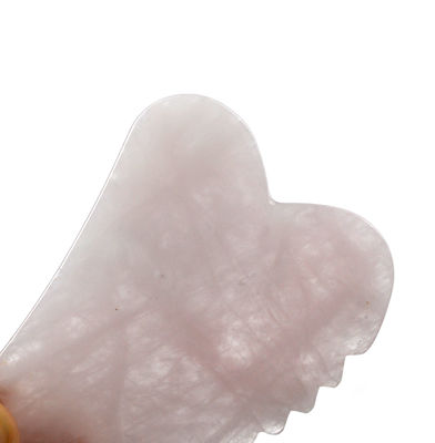Tabella di Rose Quartz Gua Sha a forma di mano strumento di massaggio facciale indispensabile