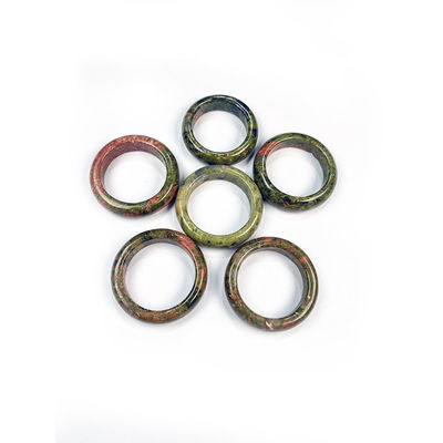Unici Feng Shui Anelli di pietra naturale lucidato Turchese Occhio di tigre Sodalite sabbia blu Ottimo per la collezione di gioielli da donna