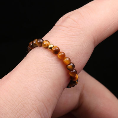 Altre energie naturali Pietra di cristallo 3mm Mini perline Anelli per donna Chakra Guarigione Manifatto Gioielli Boemi Anello di nozze Regalo