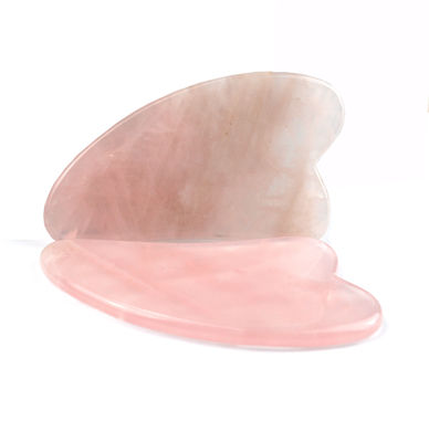 Scraper portatile naturale di giada Gua Sha per massaggio del viso e del collo e cura della bellezza
