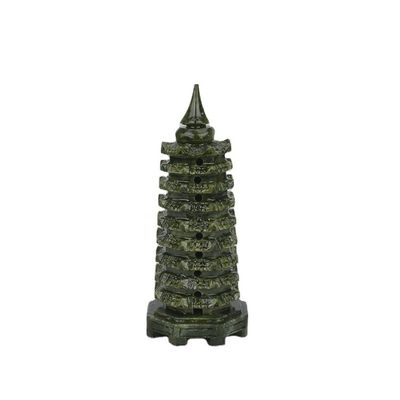 Sculpture squisite Sapphire naturale Giada Wenchang Torre per Feng Shui Modalità di decorazione No ABK-13