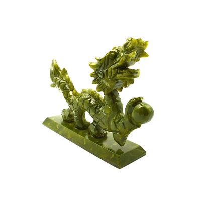 Artigiani di giada incisione intaglio tipo di ispirazione asiatica statuetta di giada per oggetti da collezione unici