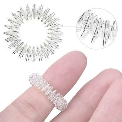 Massaggiatore a mano Anello Agopuntura Agopressione Cura della salute Massaggio del corpo Sollievo dalla stanchezza Aumento del sistema immunitario Strumenti di rilassamento