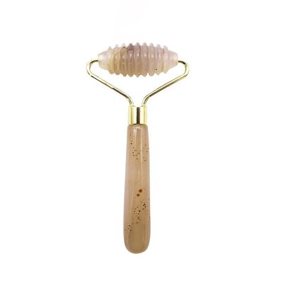 Massaggio Martello Grigio Agata Spiked Jade Roller per Naturale Massaggio Faciale Anti-Invecchiamento Terapia Occhi Borsa Anti-Invecchiamento Massaggio Strumenti