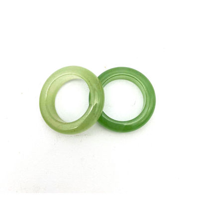 Anello di Giada di Design Naturale Gemstone Agate Verde Avventurino Turchese Topazio Giada Anelli Portatili ETC Tema Feng Shui