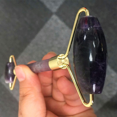 Gua Sha Roller Ametista Roller Faciale Giada Guasha Roller Per Bellezza Massaggiatore Faciale