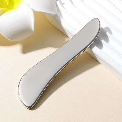 Acciaio inossidabile Gua Sha Plate 304 Metal S-shaped Massaggio viso e corpo Argento 205*47*4.5mm
