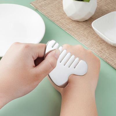 Acciaio inossidabile Gua Sha Pietra Massaggiatore per la testa per massaggiare il corpo Strumenti e salone di bellezza per la salute dei capelli
