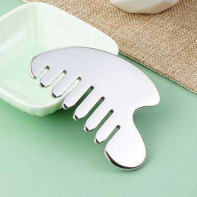 Acciaio inossidabile Gua Sha Pietra Massaggiatore per la testa per massaggiare il corpo Strumenti e salone di bellezza per la salute dei capelli