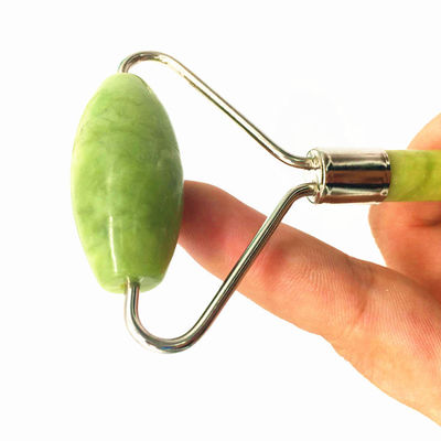 Roller Faciale di Giada 100% Naturale Forte per Massaggio Faciale e Pietra di Rilassamento