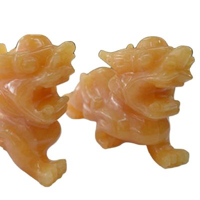 2pcs Artigianato Antico Ornamento Sculture Figurine Modalità di incisione N. AKBW-008 per Feng Shui Cinese Statue PiXiu